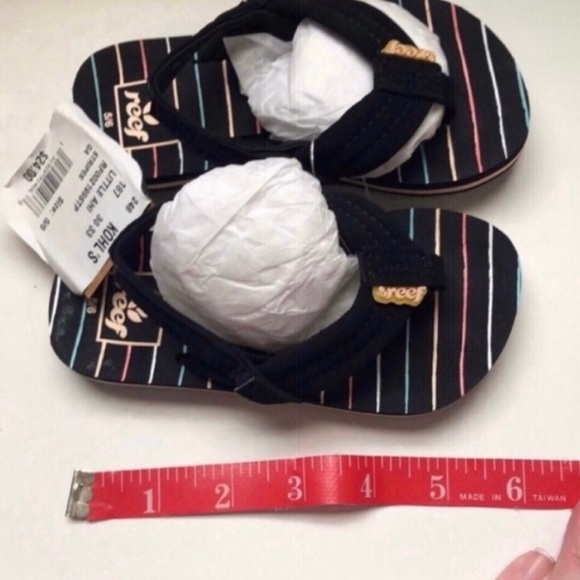 New Girls Sandals Shoes REEF Little Ahi Toddler Girls' Flip Flop Sandals Sz 5/6 - Picture 6 of 11